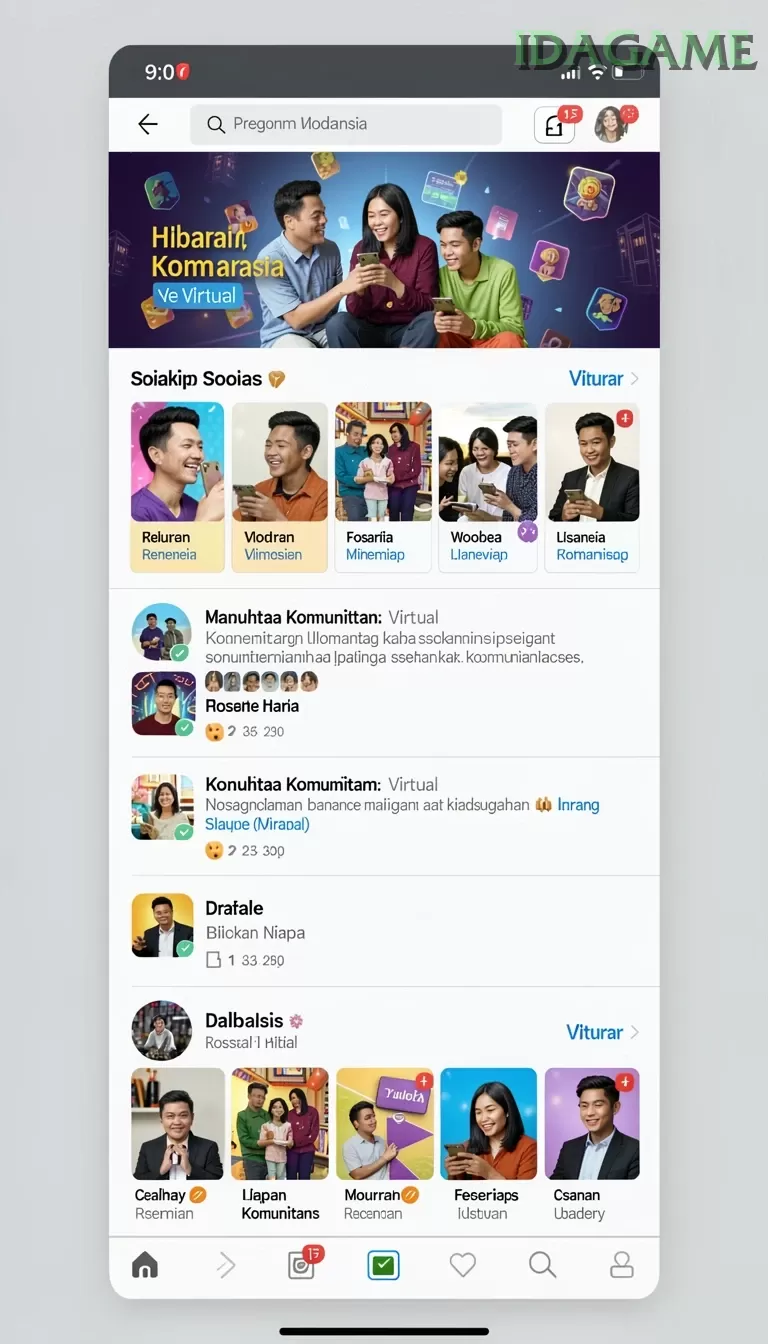 Cuplikan layar MARQUEE — halaman utama